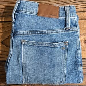 Madewell Classic Straight High Rise Light Blue Denim Jeans